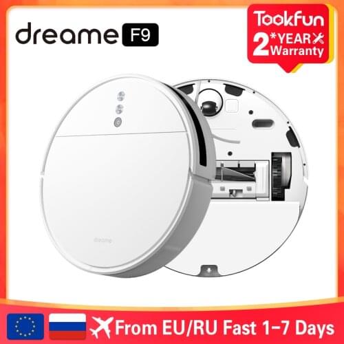 Dreame F9 Robot Vacuum Cleaner for home cordless Washing Mopping 2500PA cyclone Suction Sweeping WIFI APP Smart Planned