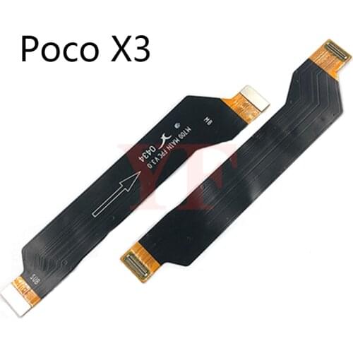 10pcs For Xiaomi POCO X3 NFC Main Board Connector USB Charging Motherboard LCD Display Flex Cable