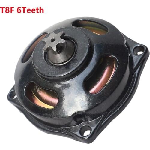T8F 6 Teeth Clutch Drum Gear Box For 2 Stroke 47cc 49cc Engine Mini motorcycle Off-road kart