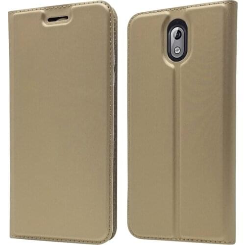 Ultra Slim Magnetic Case For Nokia 3.1 Flip Stand Cover with card slots Fundas Protective Shell