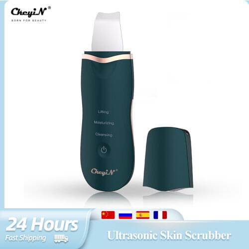 Ultrasonic Deep Face Clean Machine Skin Scrubber Remove Dirt Blackhead Reduce Wrinkles spots Facial Lifting Cleaning Cleansing