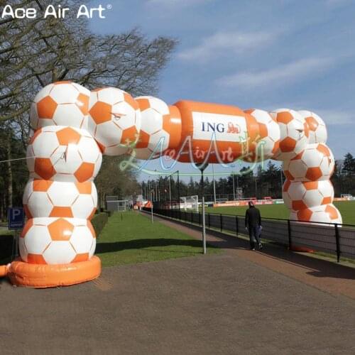 High quality sport events inflatable arch ,Football splicing model inflatable football arch for sale