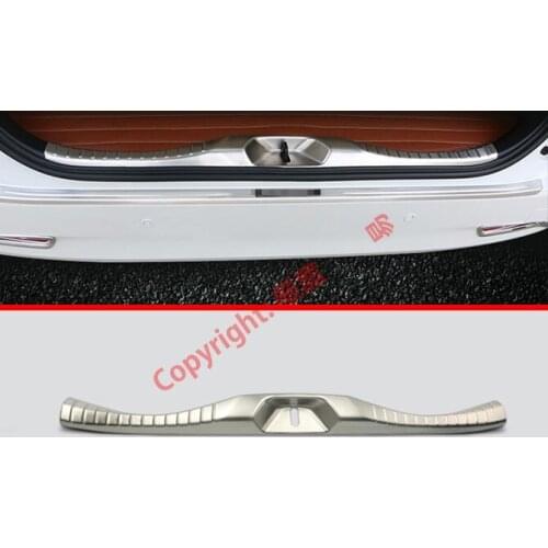 Stainless Steel Interior Rear Bumper Protection Trunk Sill Decorative Plate Pedal For Toyota Alphard Vellfire AH30 2016-2020