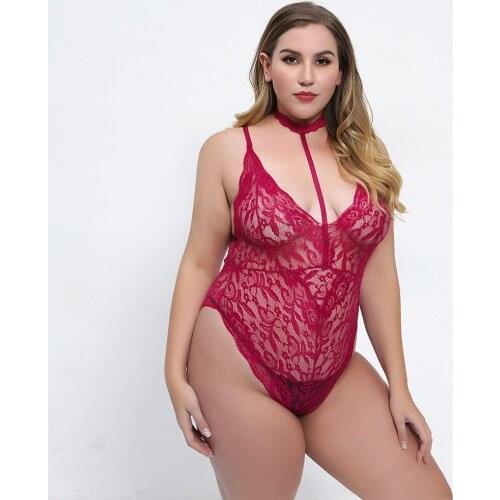Plus Size Sexy Lingerie Pornos Suit Bodysuit Women Lace Exotic Costumes Sexy Sensual Lingerie Woman Porn Lenceria Sensual Mujer