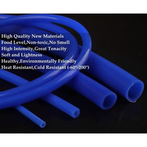 100cm I.D 2~32mm Heat Resistant Blue Silicone Hose Flexible Silica Gel Pipe Aquarium Air Pump Food Grade Beer Milk Soft Pipe