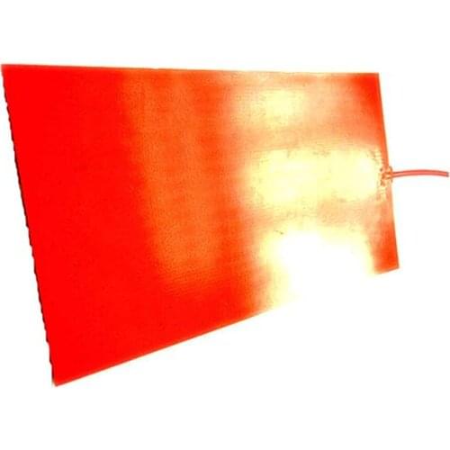 300*500*1.5mm 12v 400w silicone heat bed for 3d printer
