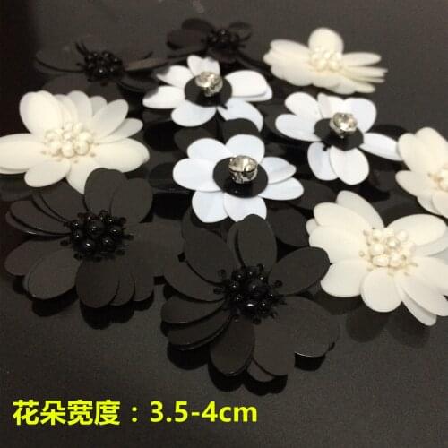 3D flower rhinestone bead crystal sequins patches Shoes Bags applique decoration sewing on patch Clothing accessories Apparel
