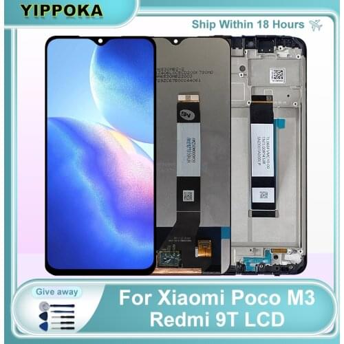 6.53" For Xiaomi POCO M3 Redmi 9T LCD Display Touch Screen Digitizer For M2010J19CG M2010J19CI LCD Display Replacement Parts