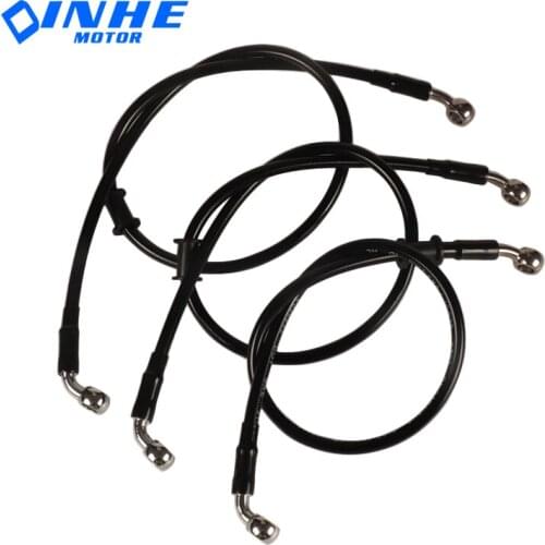 Black motorcycle 500mm 600mm 700mm 800mm braided steel hydraulic brake clutch radiator oil cooler hose line