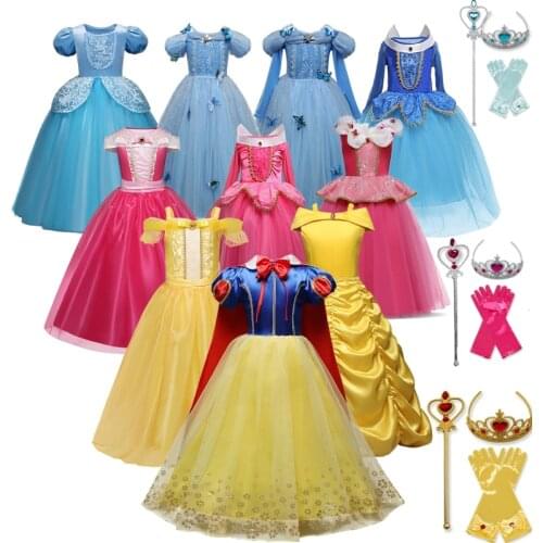 Baby Halloween Tutu Costume for Girls Princess Dress Up Party Gown Baby Girls Cosplay Costumes 4-10T Kids Carnival Vestidos