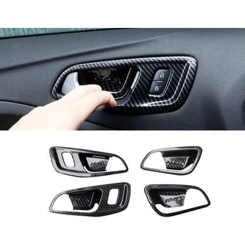 For Ford 2013-2015 Escape Kuga Interior Door Handle Bowl Frame Cover Sticker Sequins Trim Auto Parts Car styling Accessories