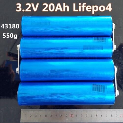 Hot sale! 28pcs GTK Cylindrical Lifepo4 3.2V 20Ah Lithium cells for for pack diy ebike 12V 24v battery + screws +tabs