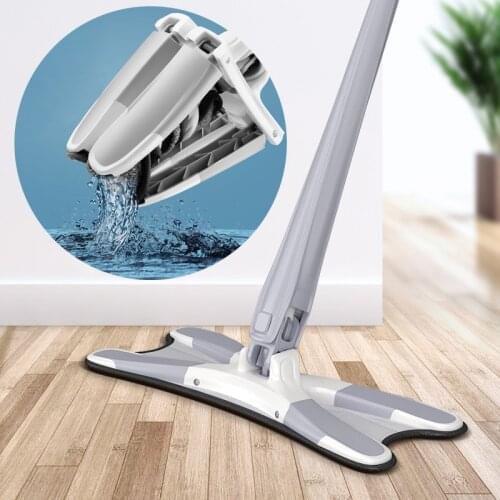 YOREDE X-type Hand Free Wring Mop For Home And Kitchen 360 Rotating Self Cleaning Mop Household Cleaning Products For Wash Floor