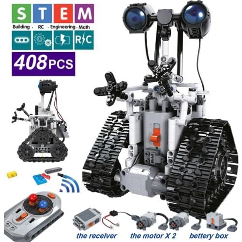Rc Robot Building Blocks Technical Remote Control Motor Intelligent Bricks Technical Robot Toys Children Christmas Gift