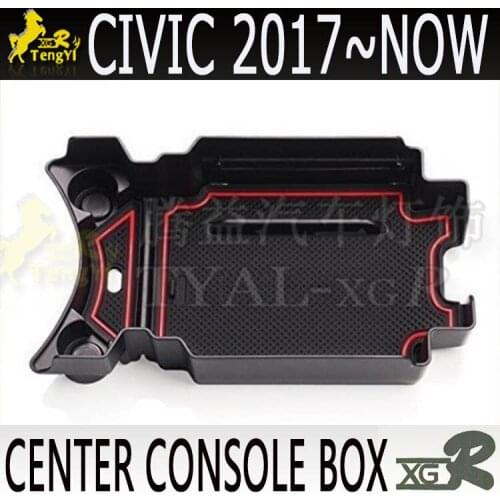 Xgr center console box storage box for the 10th civic 2016 2017 2018 2019