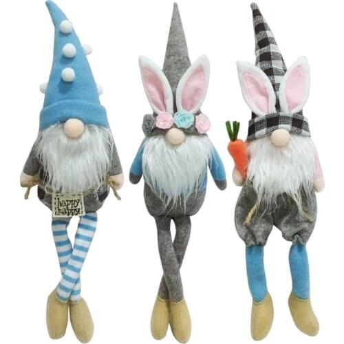 Rabbit Easter Bunny Gnome Easter Plush Dwarf Home Party Decorations Kids Toys