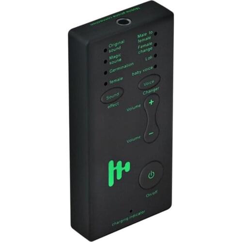 Mini Voice Changer Adapter 8 Voice Changeing Modes Phone Microphone Voice Changer Adapter for PUBG MIC Game