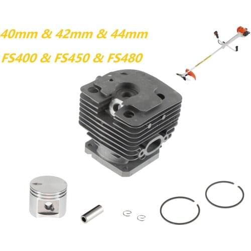 40mm 42mm 44mm Cylinder and Piston Set Fit STIHL Trimmer FS 400 450 480 SP 400 FS400 FS450 FS480 SP400 FR450 Part 4128 020 1211