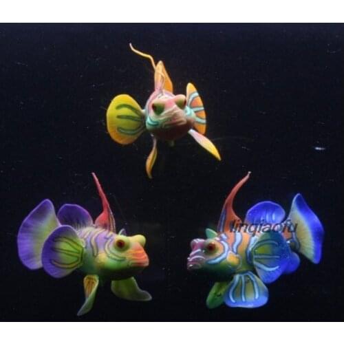 New fish tank landscaping simulation color fish silicone aquarium decorations