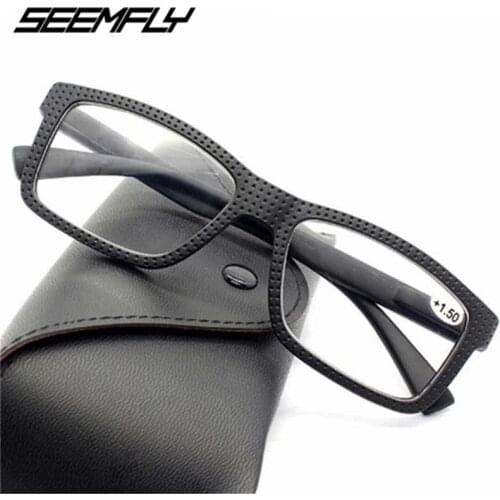 Seemfly +1.0 +1.5 +2.5 +3.0 +3.5 Reading Glasses New Ultralight Retro Classic Presbyopic Eyeglasses Fashion Men Women Eyewear
