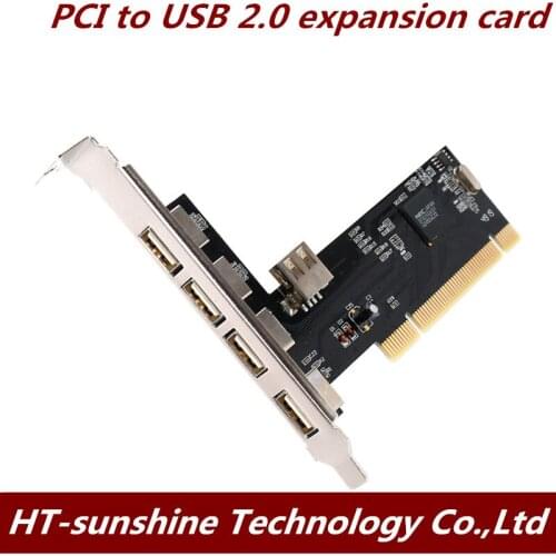 PCI to USB2.0 built-in USB adapter card USB expansion card plug and play 5 ports can be used at the same time support keyboard