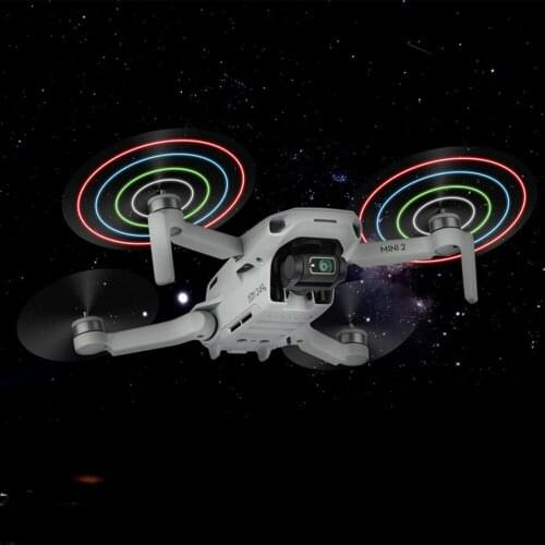 For DJI Mini 2 Rechargeable Propellers Quick Release Flashing Light Drone Blades for DJI Mini 2 Drone Parts (1 Pair )