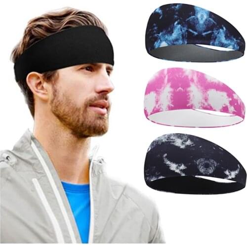 Men sweatband sports Headband Stretch Elastic Women Yoga Running hair band for men Outdoor Sport Headwrap Fitness Sports safety