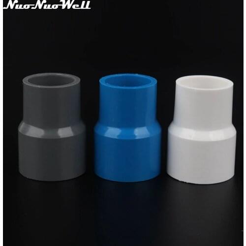 2pcs 20/25/32/40 mm PVC Straight Reducing Connector PVC Pipe Reducer Adapter Water Pipe Fittings For Garden Irrigation Watering