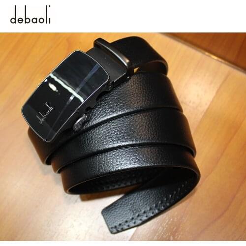 Debaoli Famous Brand Belt Men Top Quality Genuine Luxury Leather Belts for Men,Strap Male Metal Automatic Buckle