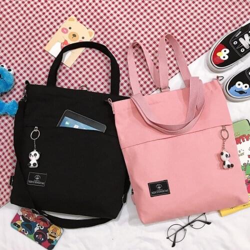 Women Backpacks for Teenage Girls 2020 Summer Brand New Female Casual Canvas Students School Shoulder Bags Travel Backpacks