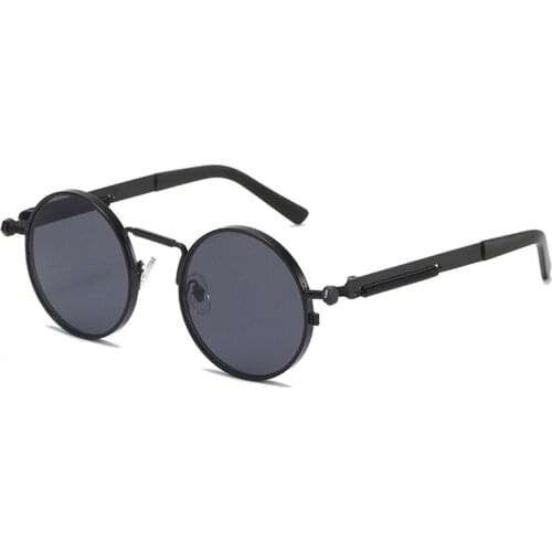 EYECRAFTERS Mens Womens Retro Design Steampunk Sunglasses Vampire Metal Retro Round Sunglasses ins sunglasses Driving Mirror