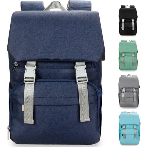 Waterproof Mommy Bag USB Baby Diaper Bag Backpack Bags Organizer Multifunction Baby Bags For Mom Stroller Backpack Mother Bag
