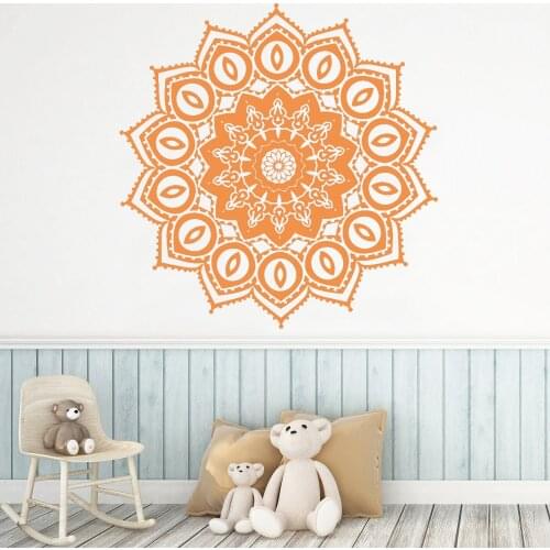 Vinyl Wall Decal Mandala Buddhism Hinduism Bedroom Decor Accessories Vinyl Living Room Interior Wall Stickers Decoration Z605