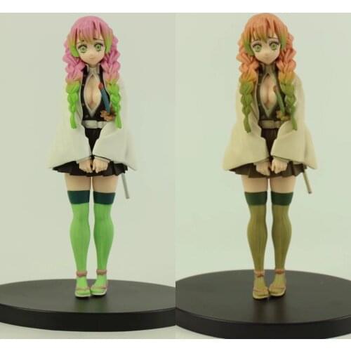Japan Anime Demon Slayer Kimetsu no Yaiba Kanroji Mitsuri PVC Figure Figurine 16cm Toy Model Statue New Witn Box / No Box