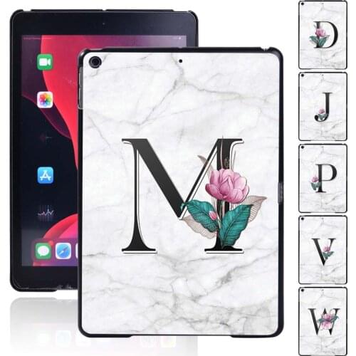 Whitemarble Series Tablet Hard Shell Cover Case for Apple IPad 8 2020 8th Generation 10.2 Inch Anti-fall Plastic Protective Case