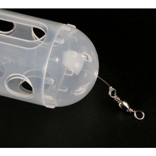 1PC New Small Bait Cage Fishing Trap Basket Feeder Holder Catcher For Angler X3UA