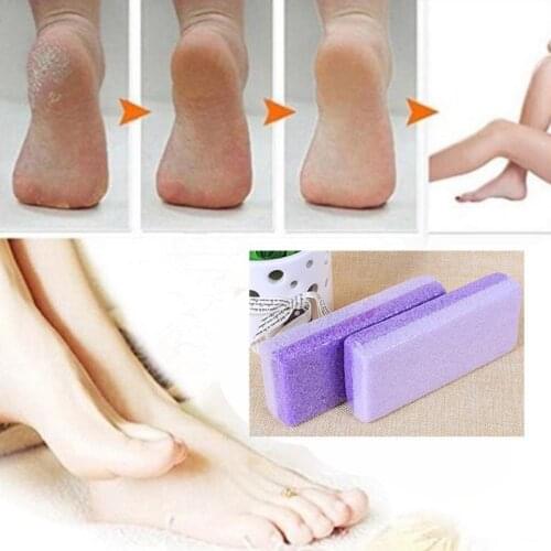 1pcs PU Pedicure Foot Grinding Tool Pumice Stone Non-Slip Callous Remover Purple Portable Rasp File Feet Care Drop Shipping
