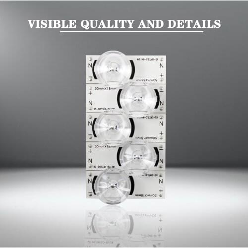 10pcs XS-DRT3.0-6V/2W NEW SMD Lamp Beads with Optical Lens Fliter for 32-70 inch LED TV Repair 32/39/42/47/49/50/55/60/65/70LB