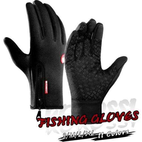 Fishing Accessories one Pair Full Finger Neoprene PU Breathable Leather Warm Pesca Fitness Carp Winter Anti Slip Fishing Gloves