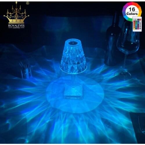 Italian Design Battery Rechargeable Wireless RGB Desk Lamp LED Night Light Remote Control Table Lamp For Home Bedroom Decor