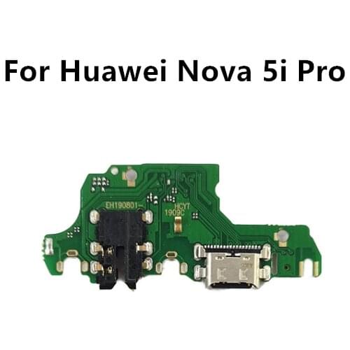 For Huawei Nova 5i Pro USB Charger Port Dock Connector PCB Board Ribbon Flex Cable Charging Port Component Replacement Spare P