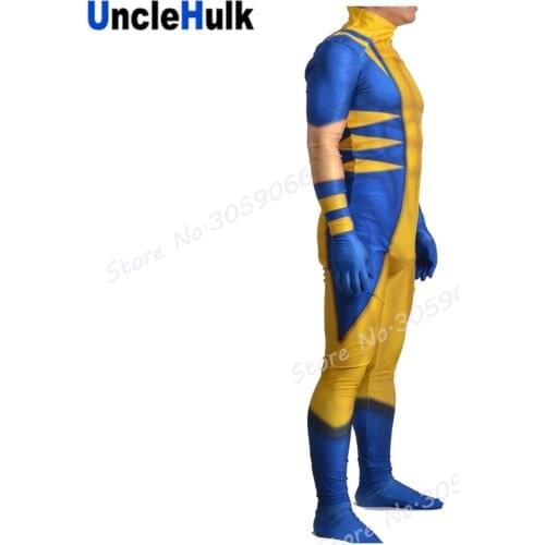 James Logan Howlett Yellow and Blue Spandex Costume | UncleHulk