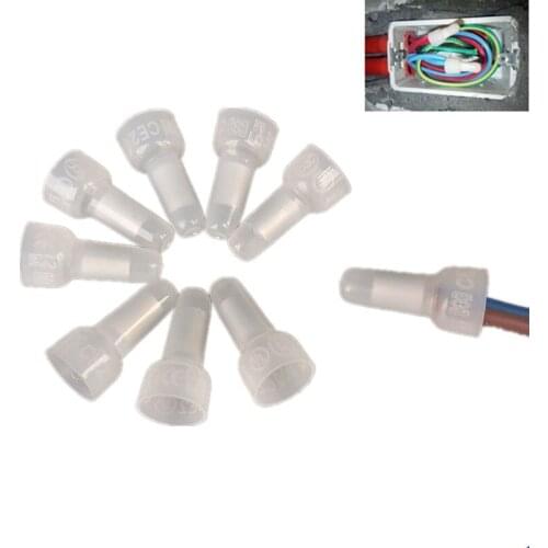 60pcs fireproof terminals connector kit Closed End Nylon Crimp Caps for AWG 22-16 16-14 12-10 Electrical Wire Cable Quick Splice