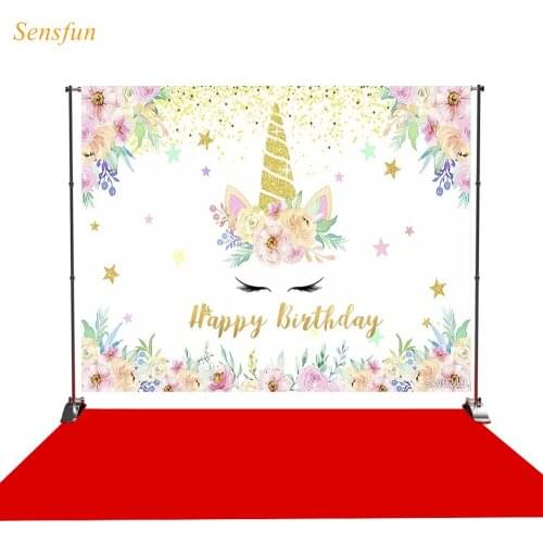 LEVOO background for photo studio unicorn color birthday watercolor plant photocall photobooth decor studio custom shoot prop