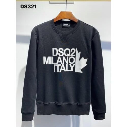 Milan Italy Mens Casual Pullover Hoodies Long Tops Male Sweatshirt Tracksuit Coat Man dsq2 Fashion Hip Hop Hoodies big size