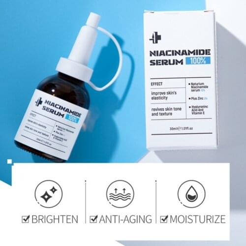 Nicotinamide Fade Stains Brighten Skin Facial Serum Whitening Rejuvenation Essence Hydrating Moisturizing Face Serum