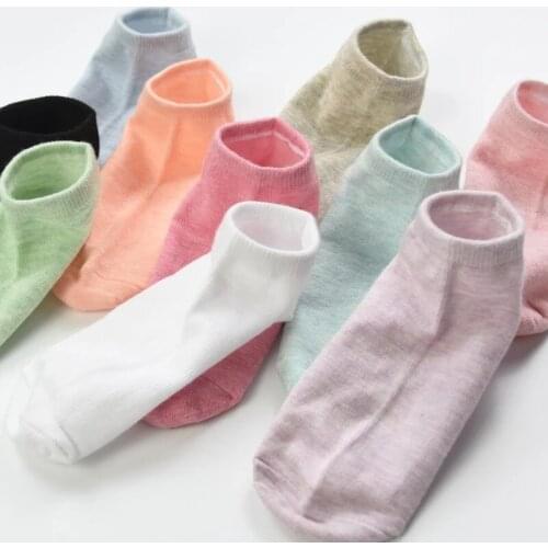 5 Pairs New Mens Womens Fashion Candy Color Boat Socks Casual Short Ankle Boat Low Cut Ladies Socks Interesting and Cute Socks