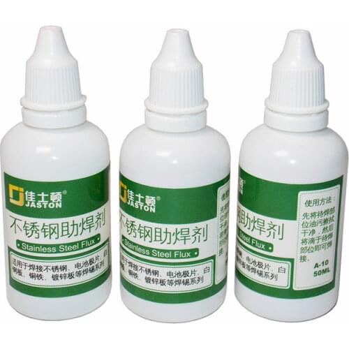 Plate Iron Battery Welding Water Liquid Flux Powerful Rosin Soldering Agent No-clean Watteries Flux Stainless Steel White Steel