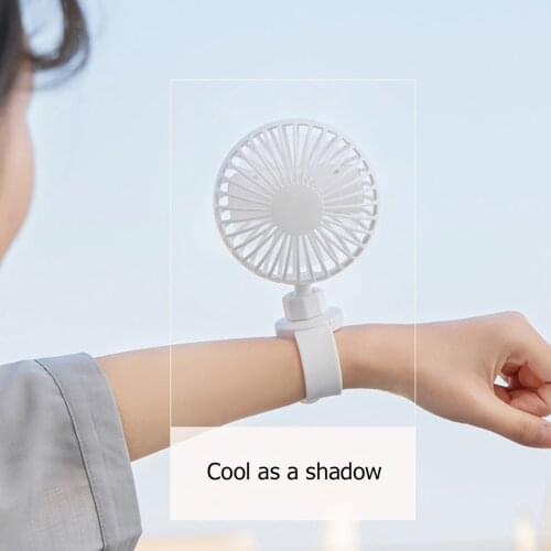 Hand-Held Fan Wrist Strap Portable 3 Gears Adjustable Fan USB Rechargeable Baby Stroller Summer Outdoor Silent Cooling Clip Fan