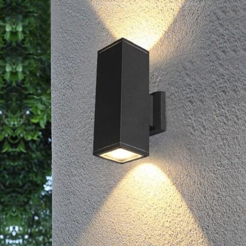 Thrisdar 10W 18W 24W Outdoor Waterproof Front Door Garden Porch Wall Light Villa Hotel Restuarant Hotel Exterior Wall Lamps